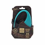 Doggie Soft Seri Otomatik Makaralı Gezdirme Tasması 12 kg / 3 M Turkuaz